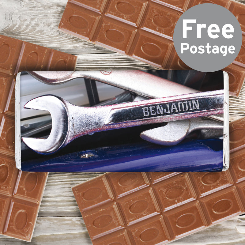 Personalised Tool Kit Milk Chocolate Bar Confectionery Everything Personal