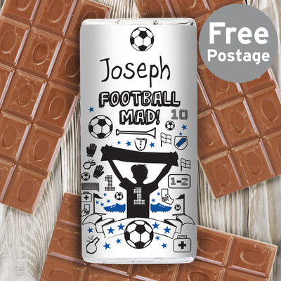 Personalised Football Milk Chocolate Bar Confectionery Everything Personal