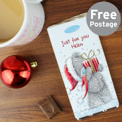 Personalised Me To You Christmas Milk Chocolate Bar Confectionery Everything Personal