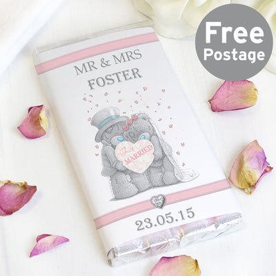 Personalised Me To You Wedding Couple Milk Chocolate Bar Confectionery Everything Personal