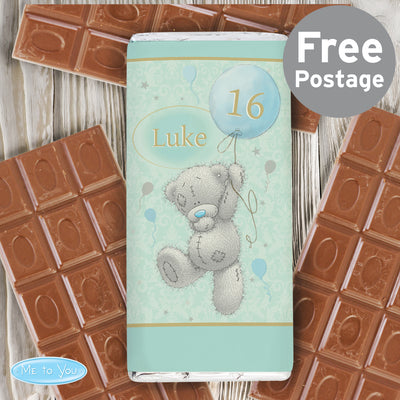 Personalised Me To You Birthday Balloon Milk Chocolate Bar Confectionery Everything Personal