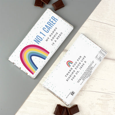 Personalised Rainbow Milk Chocolate Bar Confectionery Everything Personal