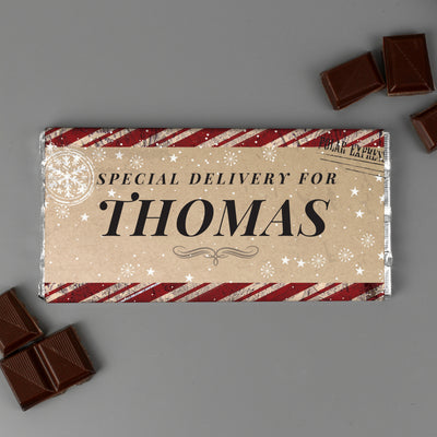 Personalised Special Delivery Milk Chocolate Bar Confectionery Everything Personal