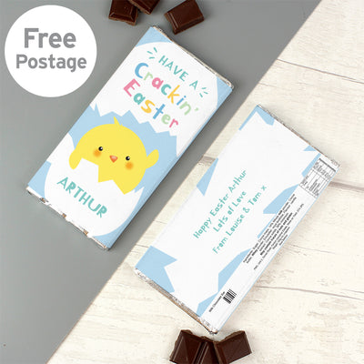 Personalised Have A Cracking Easter Milk Chocolate Bar Confectionery Everything Personal