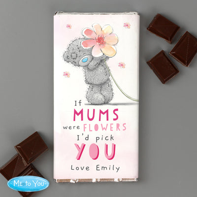 Personalised Me To You If... Were Flowers Milk Chocolate Bar Confectionery Everything Personal