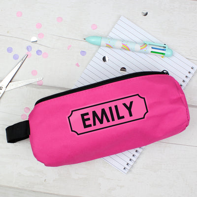 Personalised Pink Pencil Case Stationery & Pens Everything Personal