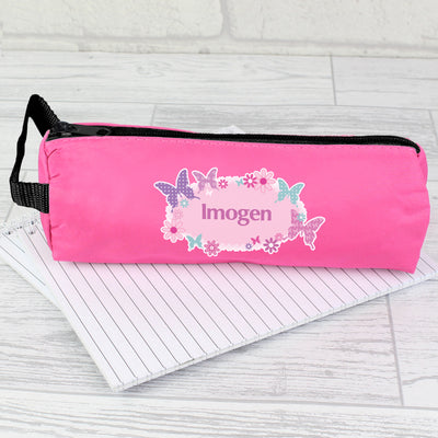 Personalised Butterfly Pencil Case Stationery & Pens Everything Personal