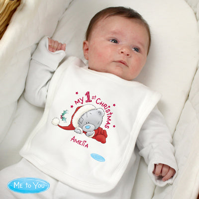 Personalised Me To You My 1st Christmas Bib Mealtime Essentials Everything Personal