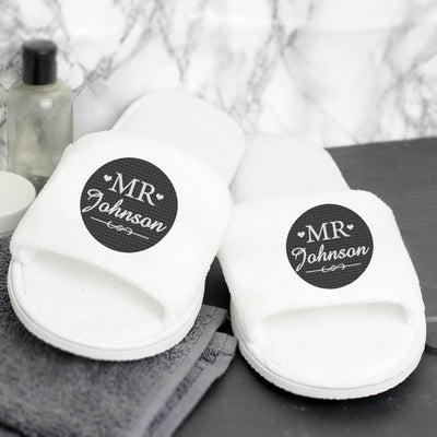 Personalised Mr Velour Slippers Clothing Everything Personal