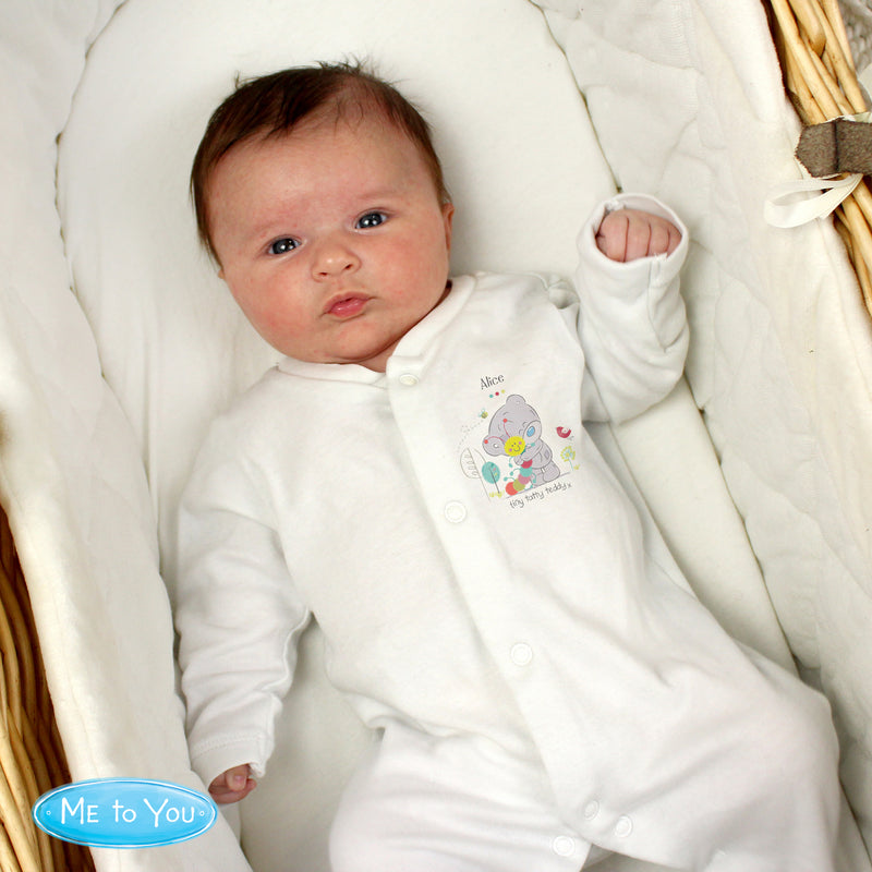 Personalised Tiny Tatty Teddy Cuddle Bug 0-3 Months Babygrow Clothing Everything Personal