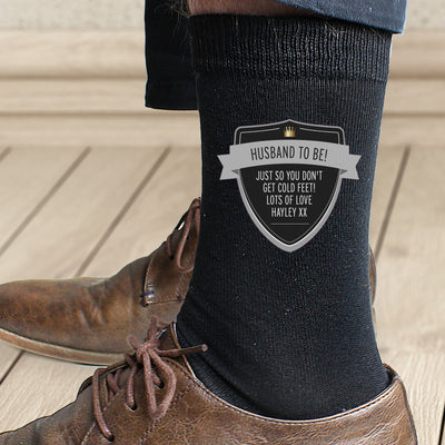 Personalised Classic Shield Men's Socks Clothing Everything Personal
