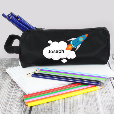 Personalised Rocket Pencil Case Stationery & Pens Everything Personal