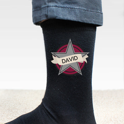 Personalised Star Men's Socks Clothing Everything Personal