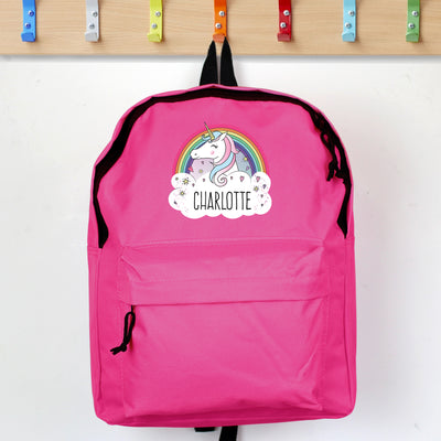 Personalised Unicorn Pink Backpack Textiles Everything Personal
