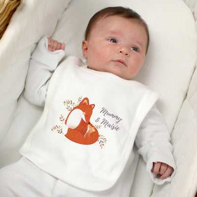 Personalised Mummy and Me Fox Bib Mealtime Essentials Everything Personal