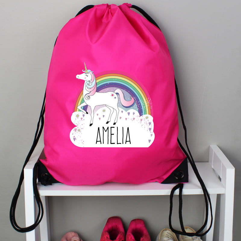 Personalised Unicorn Pink Kit Bag Textiles Everything Personal