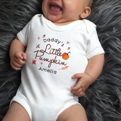Personalised Little Pumpkin Baby Vest Clothing Everything Personal