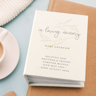Personalised In Loving Memory 6x4 Photo Album with Sleeves Photo Frames, Albums and Guestbooks Everything Personal
