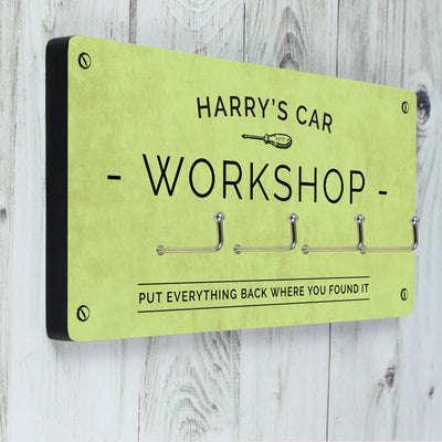 Personalised Workshop Hooks Wooden Everything Personal