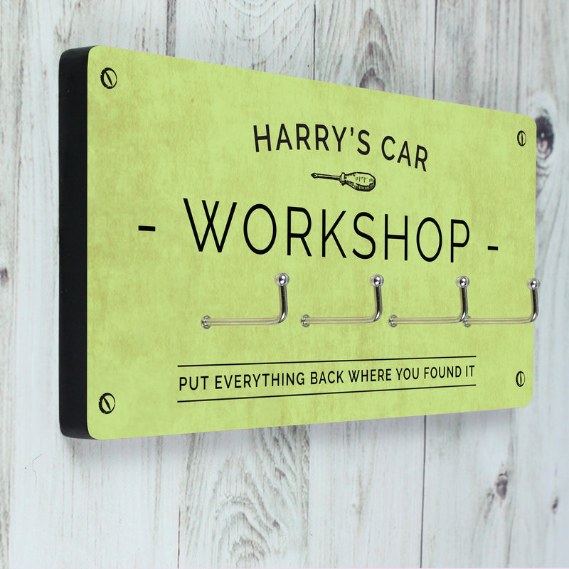 Personalised Workshop Hooks Wooden Everything Personal