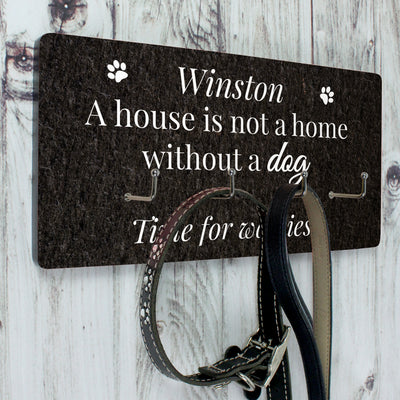 Personalised Dog Lead Hooks Wooden Everything Personal