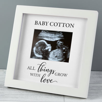 Personalised All Things Grow Baby Scan Frame Photo Frames, Albums and Guestbooks Everything Personal