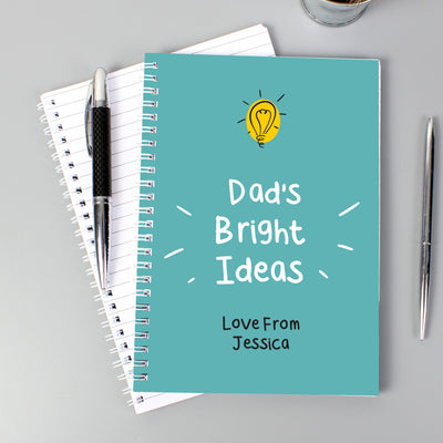 Personalised Bright Ideas A5 Notebook Stationery & Pens Everything Personal
