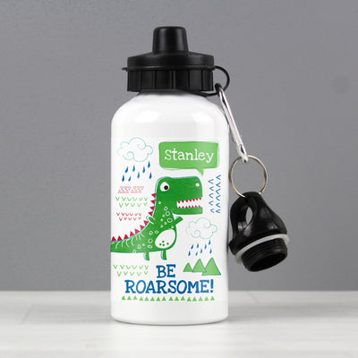 Personalised 'Be Roarsome' Dinosaur Drinks Bottle Drinks Bottles Everything Personal
