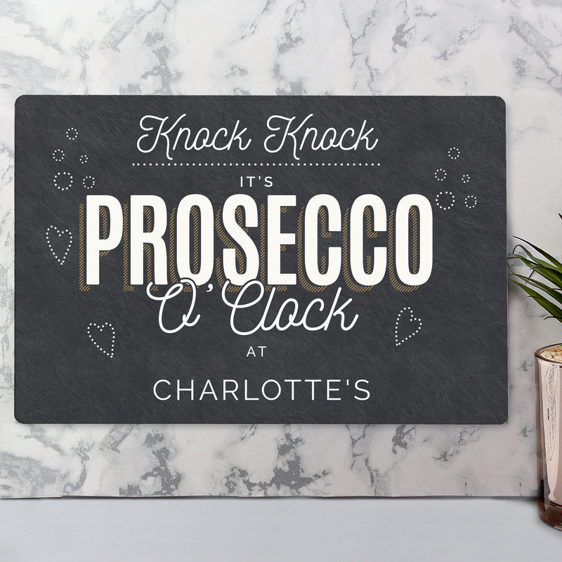 Personalised Prosecco Metal Sign Hanging Decorations & Signs Everything Personal