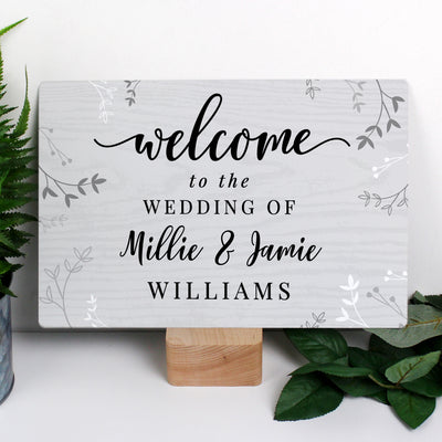 Personalised Welcome Metal Sign Hanging Decorations & Signs Everything Personal