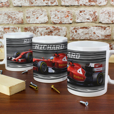 Personalised Formula 1 Mug Mugs Everything Personal