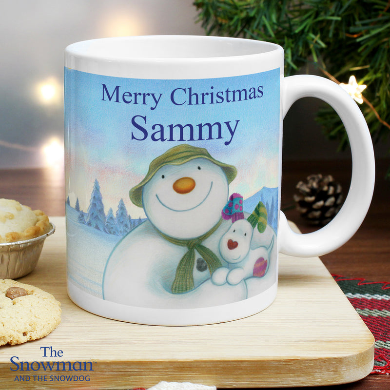 Personalised The Snowman and the Snowdog Mug Mugs Everything Personal