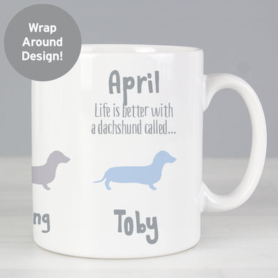 Personalised Dachshund Dog Breed Mug Mugs Everything Personal