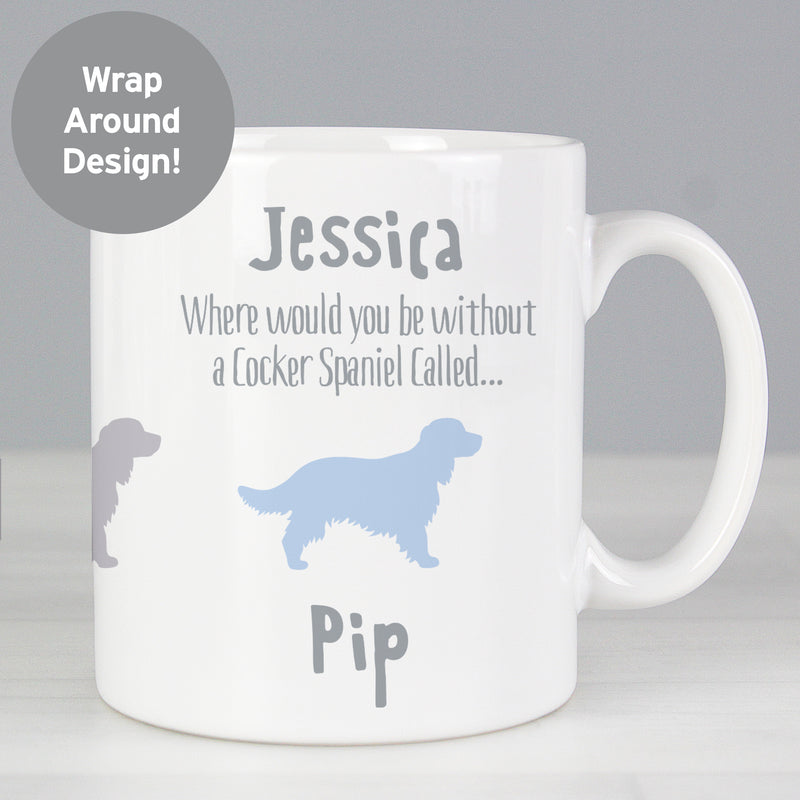 Personalised Cocker Spaniel Dog Breed Mug Mugs Everything Personal