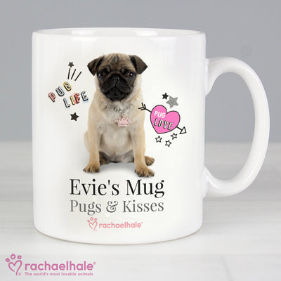 Personalised Rachael Hale Doodle Pug Mug Mugs Everything Personal
