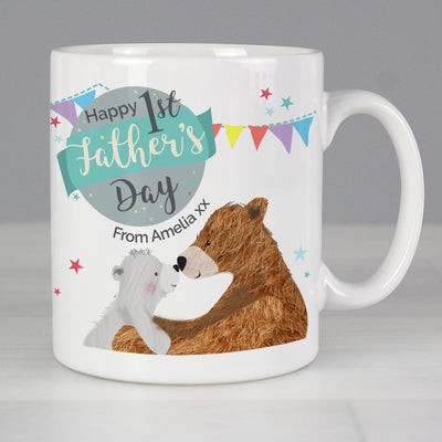 Personalised 1st Father's Day Daddy Bear Mug Mugs Everything Personal