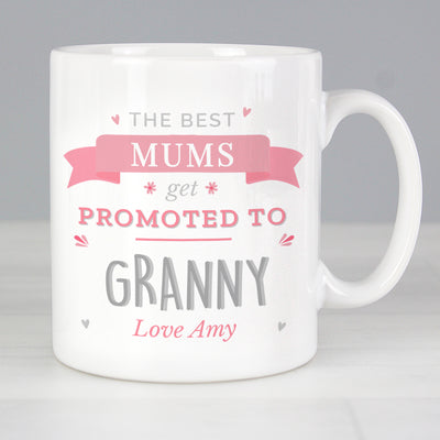 Personalised Pink Promoted To Mug Mugs Everything Personal