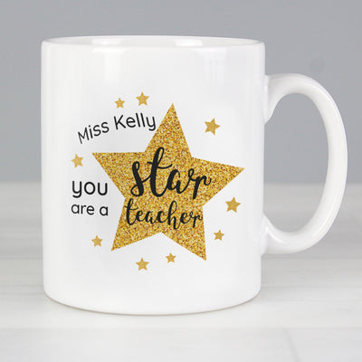 Personalised Star Teacher's Mug Mugs Everything Personal