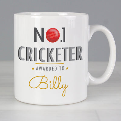 Personalised No.1 Cricketer Mug Mugs Everything Personal