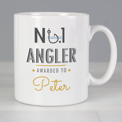 Personalised No.1 Angler Mug Mugs Everything Personal