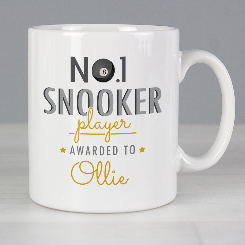 Personalised No.1 Snooker Player Mug Mugs Everything Personal