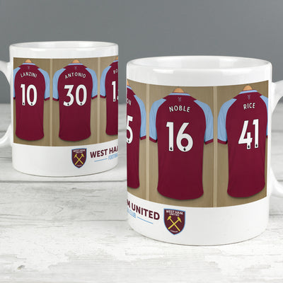 West Ham United Football Club Dressing Room Mug Licensed Products Everything Personal