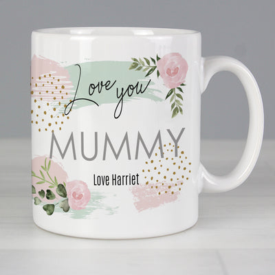 Personalised Abstract Rose Mug Mugs Everything Personal