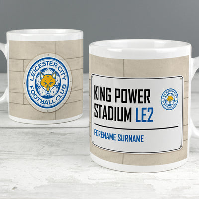 Leicester City FC Street Sign Mug Mugs Everything Personal