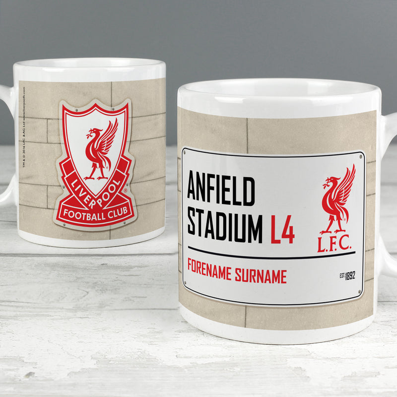 Liverpool FC Street Sign Mug Mugs Everything Personal