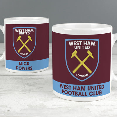 West Ham United FC Bold Crest Mug Licensed Products Everything Personal