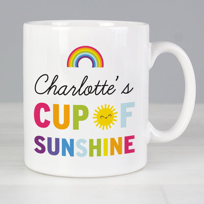 Personalised Rainbow Cup of Sunshine Mug Mugs Everything Personal
