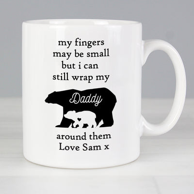Personalised My Fingers May Be Small Bears Mug Mugs Everything Personal