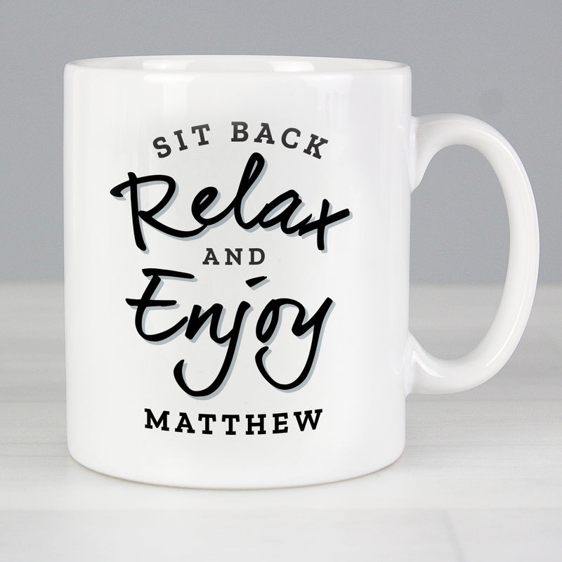 Personalised Sit Back & Relax Mug Mugs Everything Personal