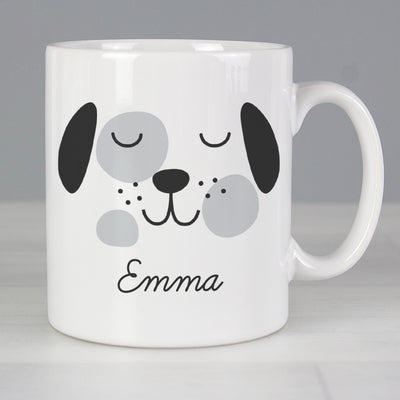 Personalised Cute Dog Face Mug Mugs Everything Personal